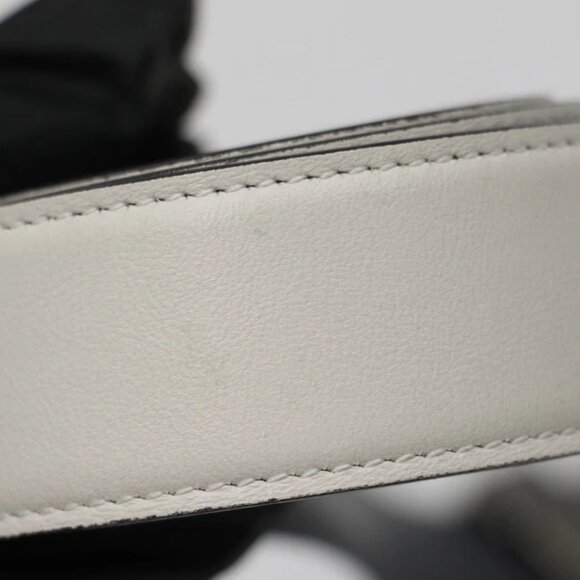 Salvatore Ferragamo Reversible Leather Gancini Belt 42" - White/Grey - Picture 6 of 12